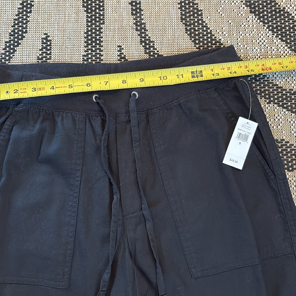 🆕💎RARE/HTF💎GAP Black Twill Utility Jogger Pants, Size Small - Picture 6 of 6